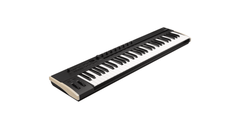 Top view of the Korg KeyStage 61 MIDI controller