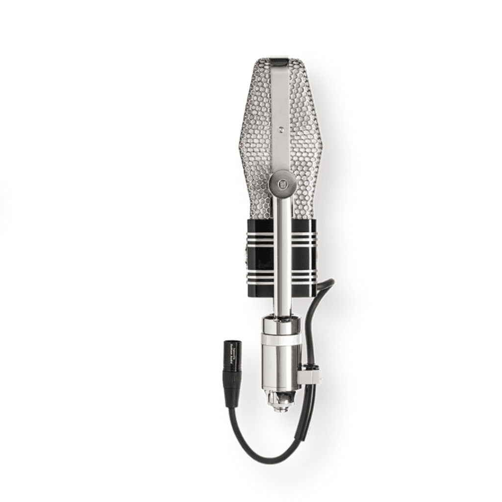 Side view of the Warm Audio WA-44 studio microphone showing connection ports
