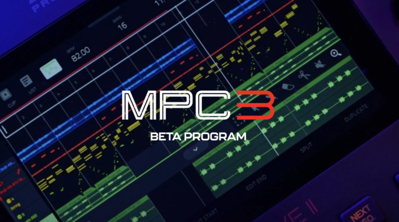 Cover image of MPC 3 software showing the logo and branding”