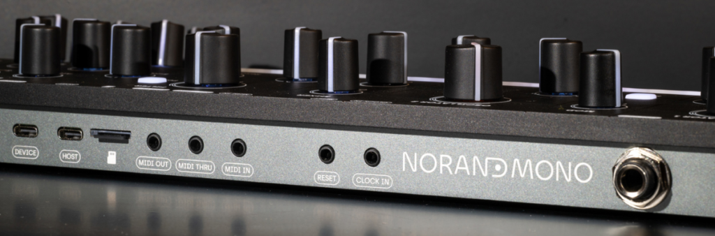 Rear view of the Norand Mono MK2 showing connection ports