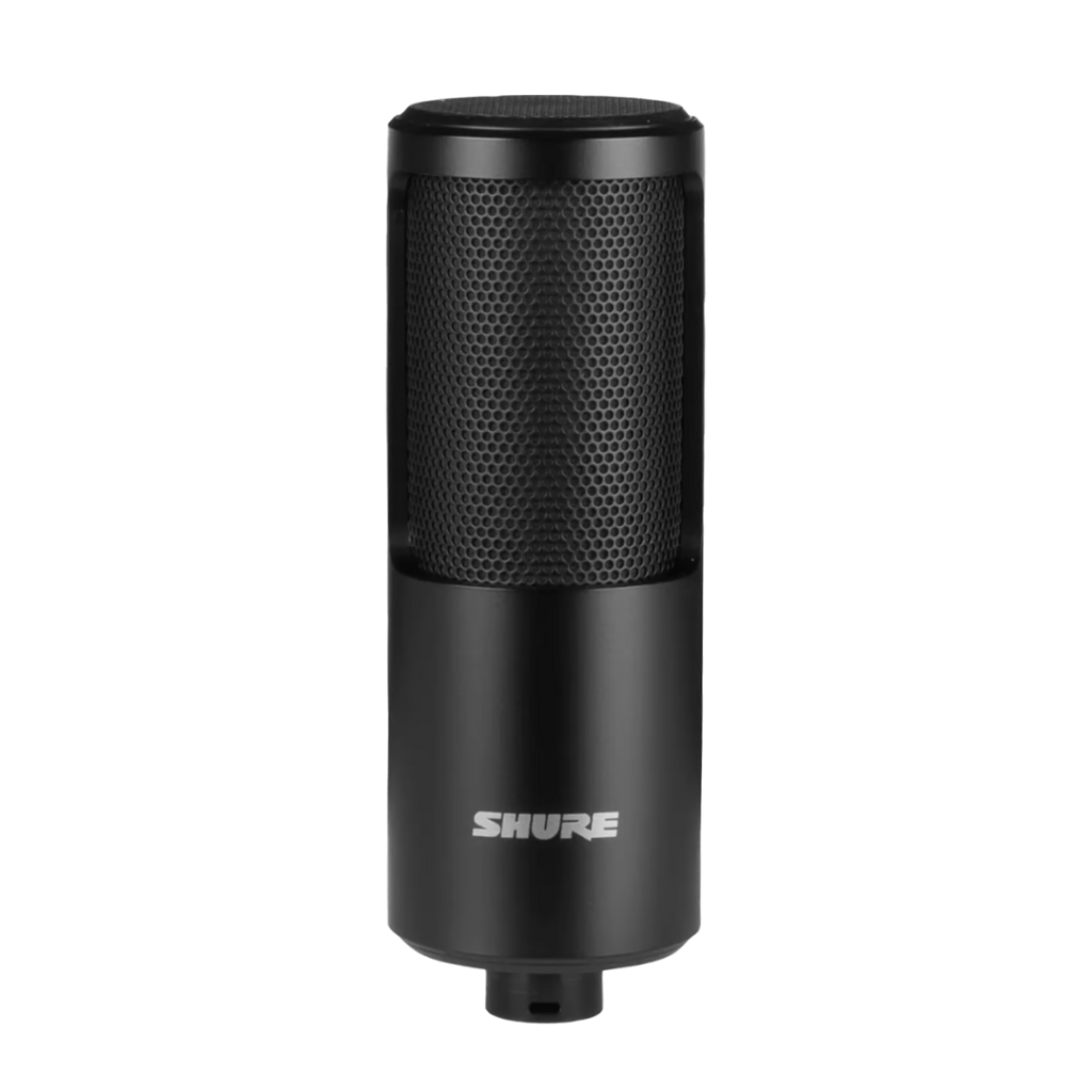 Front view of the Shure SM4 studio microphone