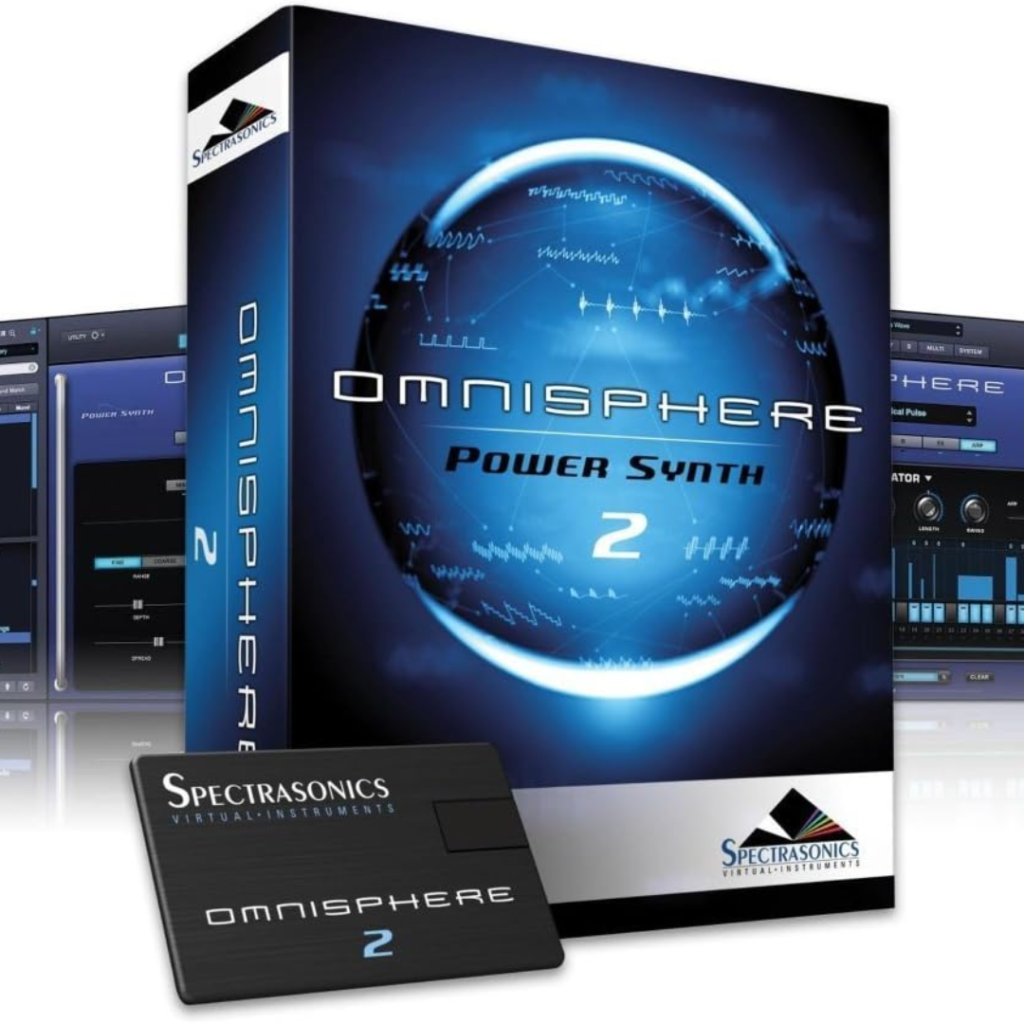 Cover image of Omnisphere 2 showing the logo and branding”