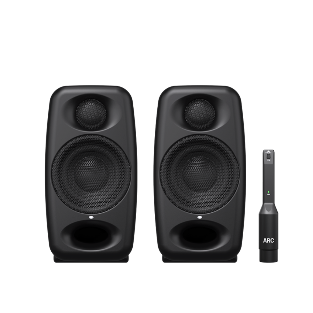 Close-up of the iLoud Micro Monitors PRO studio monitor speaker with a sleek design”